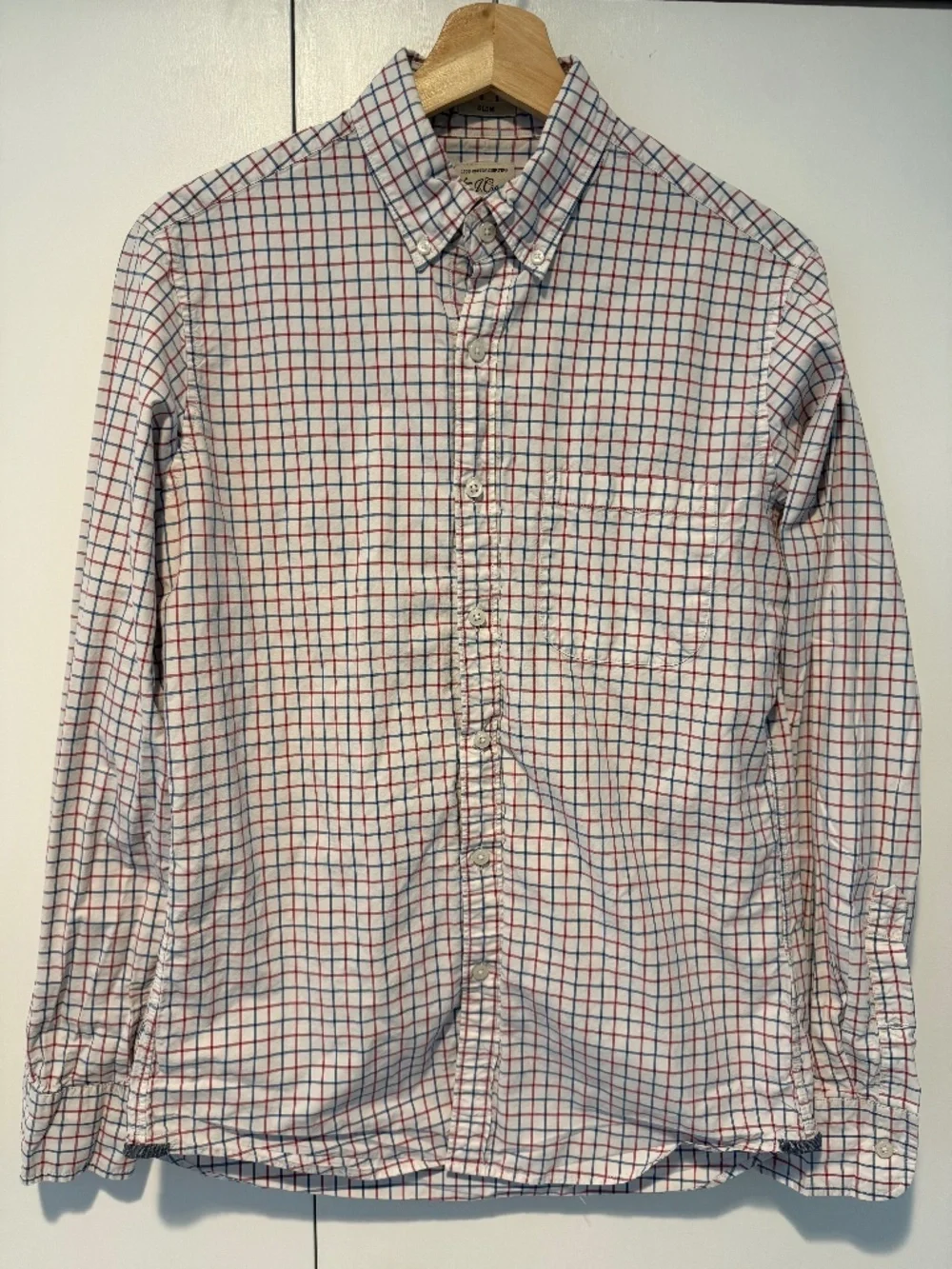 J.Crew Men's Plaid Button Down - Size: SLIM SMALL
